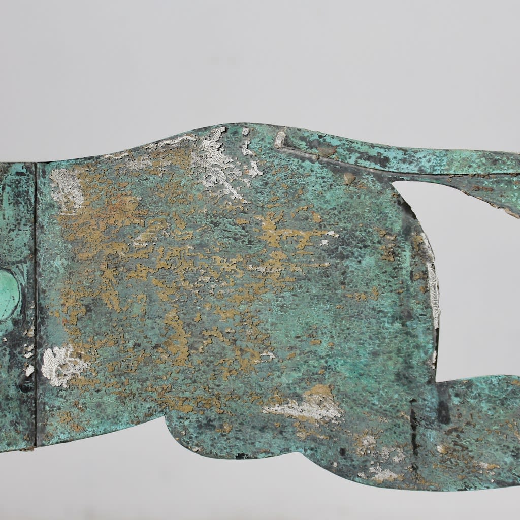 Early 20th Century Copper Weathervane Of A Running Horse ( sold )