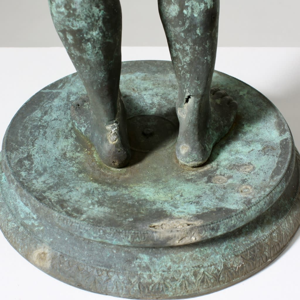 Pair Of Grand Tour Bronze Figures Of Dionysus And The Citharist Apollo ( sold )