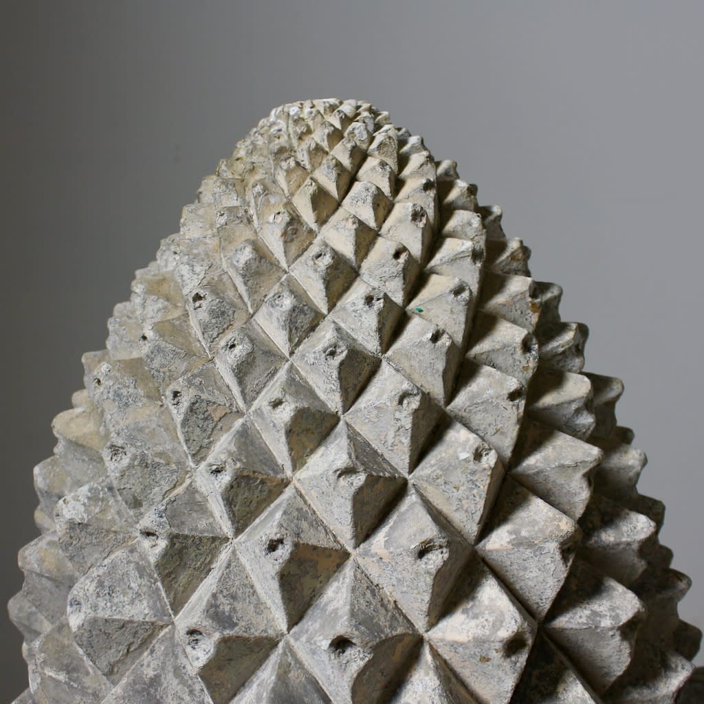 Pair Of Large Early 19th Century Terracotta Pineapple Finials ( sold )