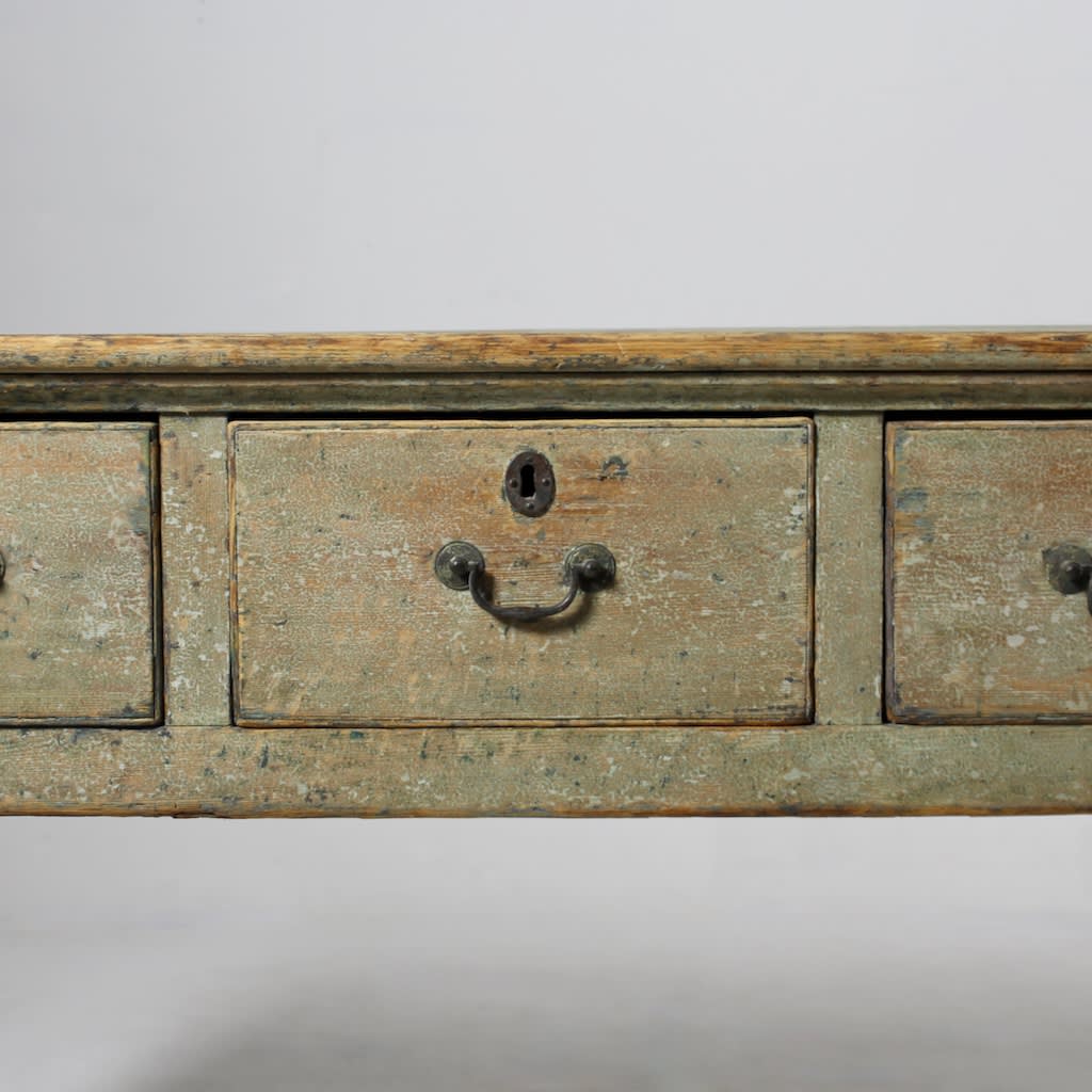 George III Original Painted Pine Dresser Base / Server ( sold )