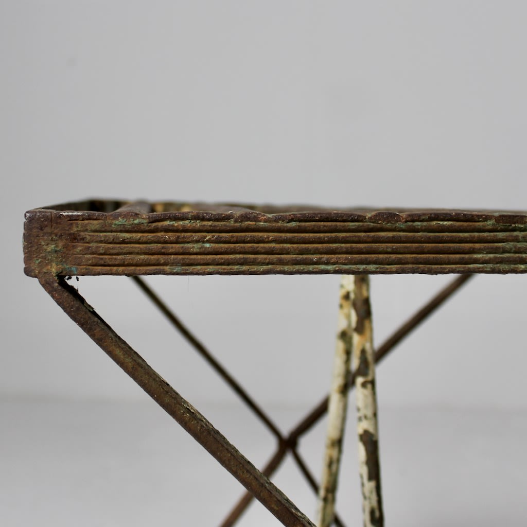 Regency Reeded Iron Stool ( sold )