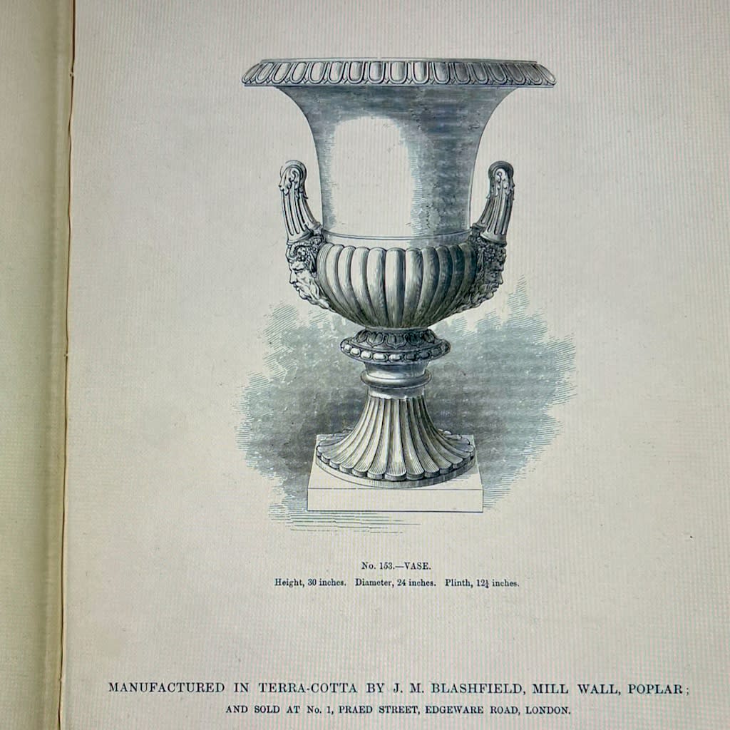 Large Pair Of J M Blashfield Garden Urns