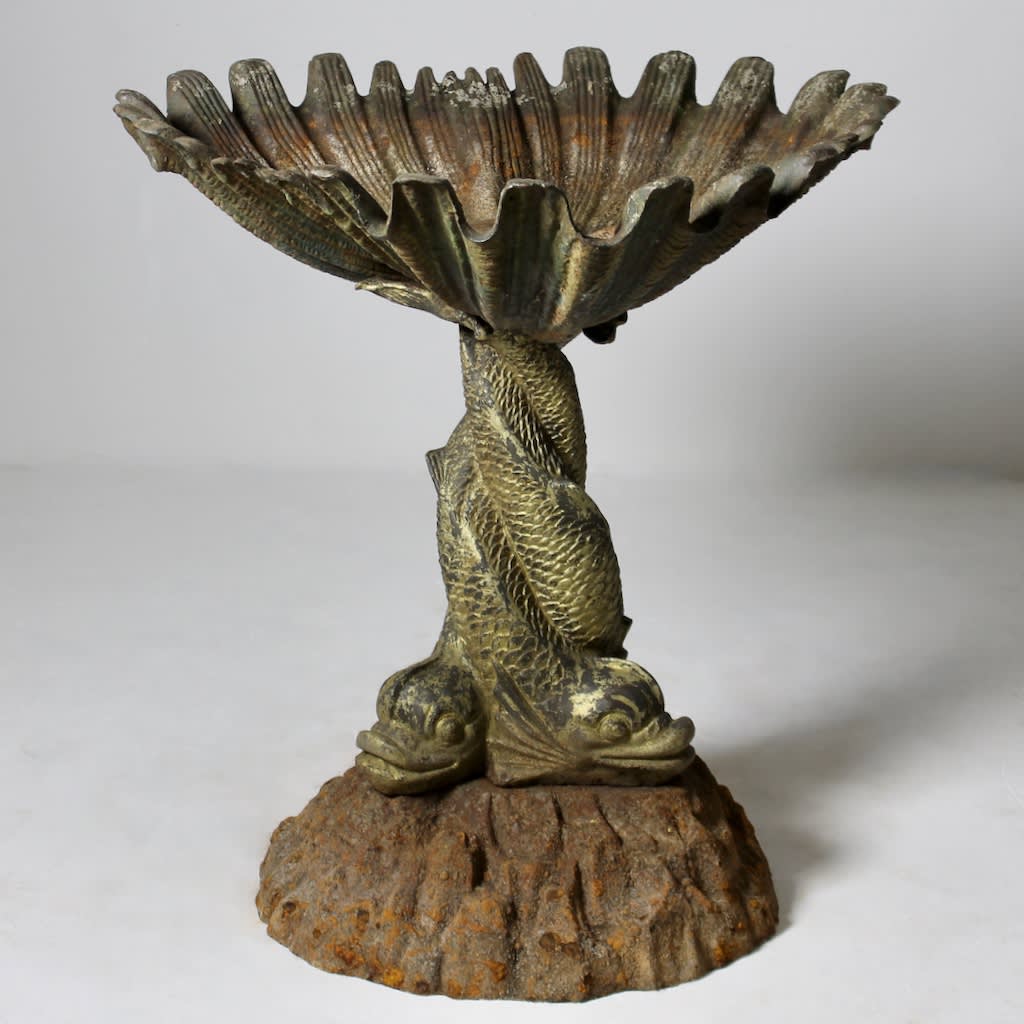 Fine 19th Century Handyside Shell and Dolphin Fountain ( sold )
