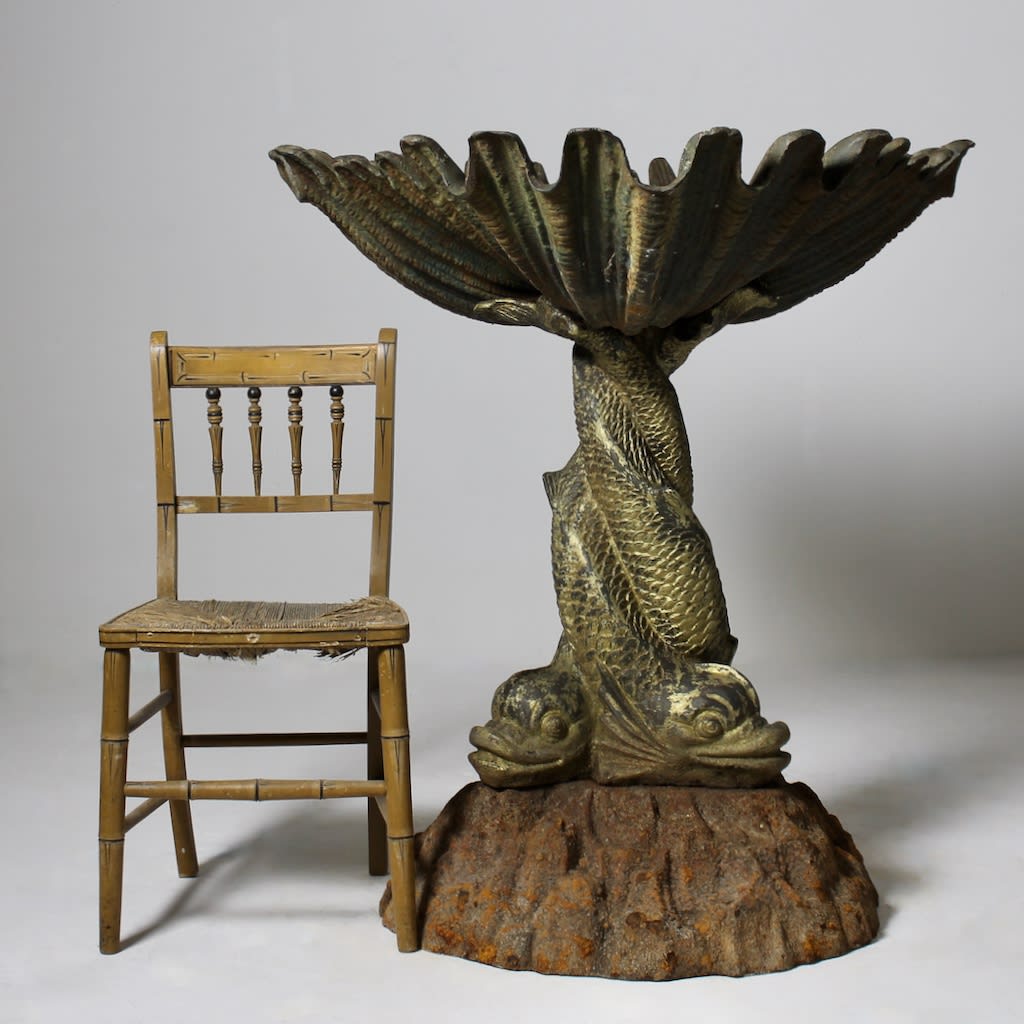 Fine 19th Century Handyside Shell and Dolphin Fountain ( sold )