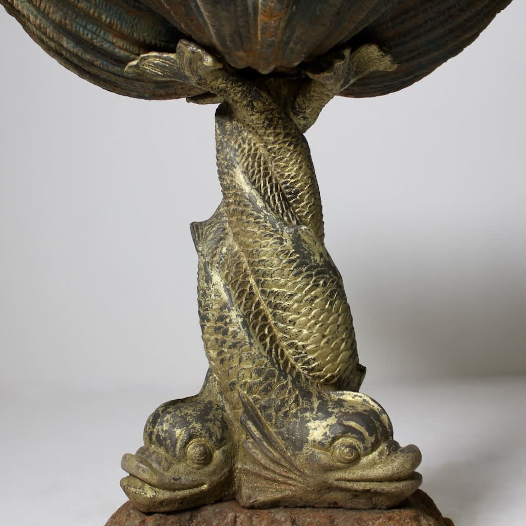 Fine 19th Century Handyside Shell and Dolphin Fountain ( sold )