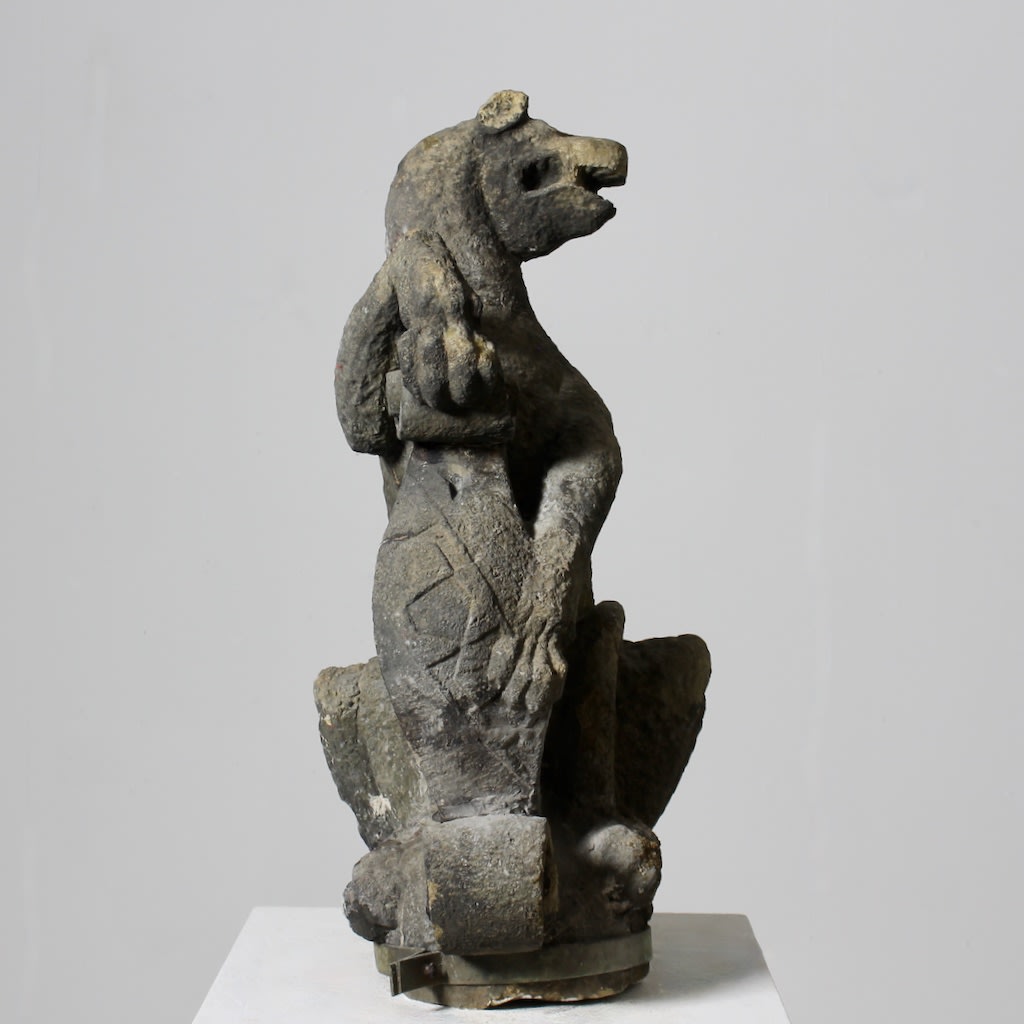 Early 17th Century Carved Stone Leopard From Knole House, Kent