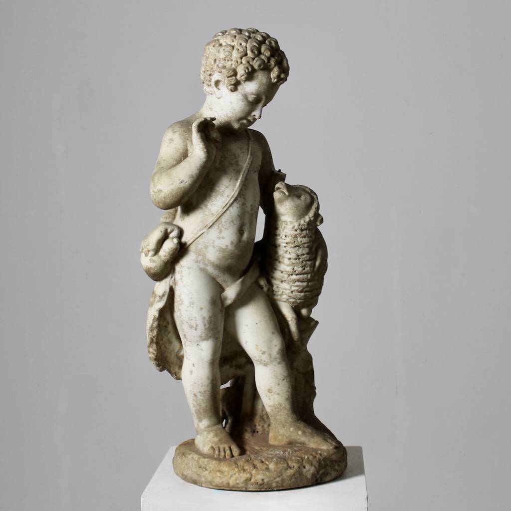 18th Century Marble figure Of A Young Boy ( sold )