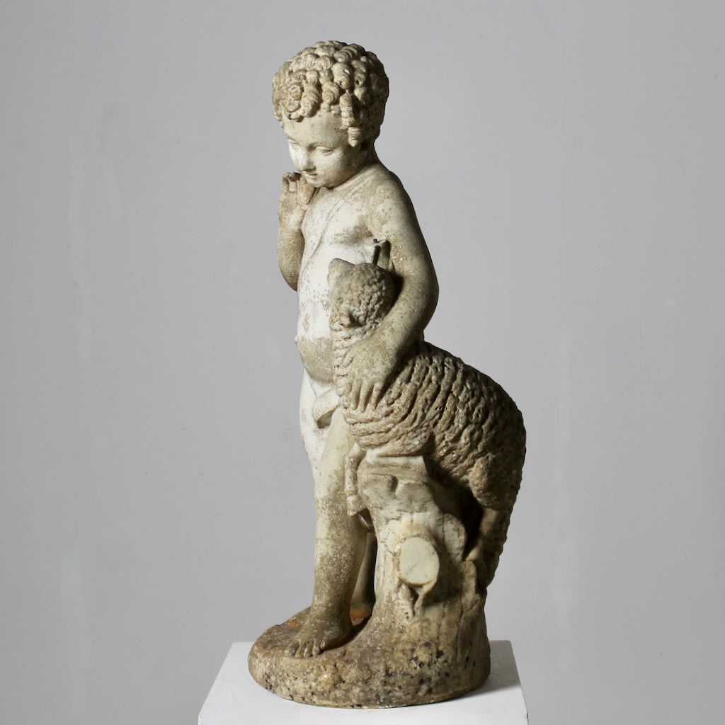 18th Century Marble figure Of A Young Boy ( sold )