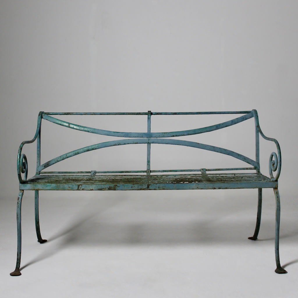 Scottish Regency Iron Garden Seat ( sold )
