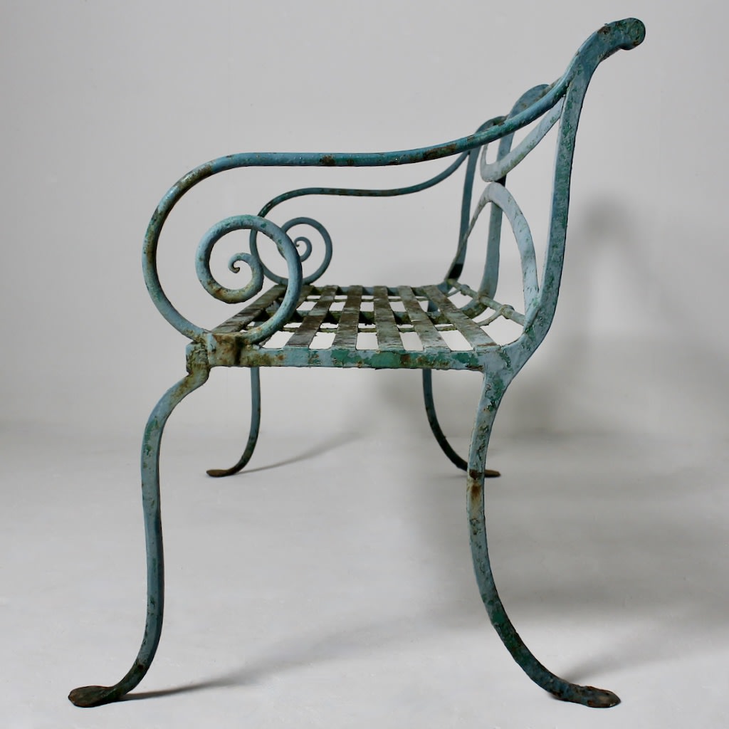 Scottish Regency Iron Garden Seat ( sold )