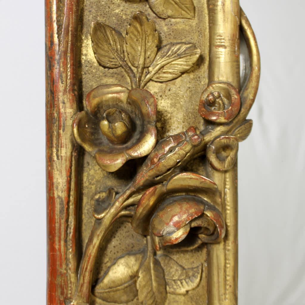 Very Large English Country House Faux Bamboo Mirror ( sold )