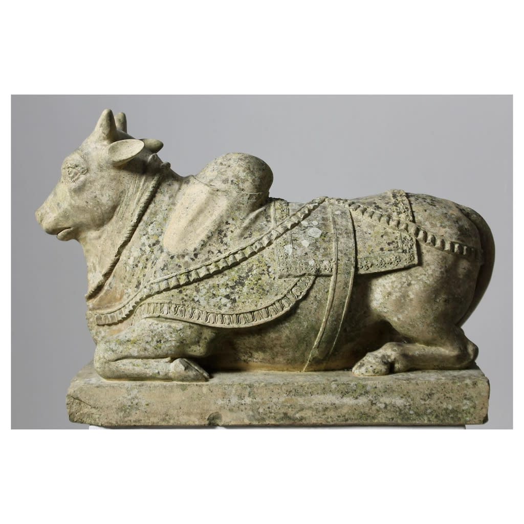 George III Coade Stone Figure Of A Brahmin / Nandi Bull ( sold )