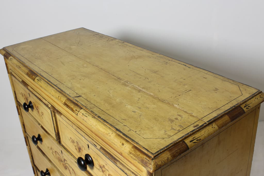 Fine Regency Faux Bamboo Chest Of Drawers ( sold )