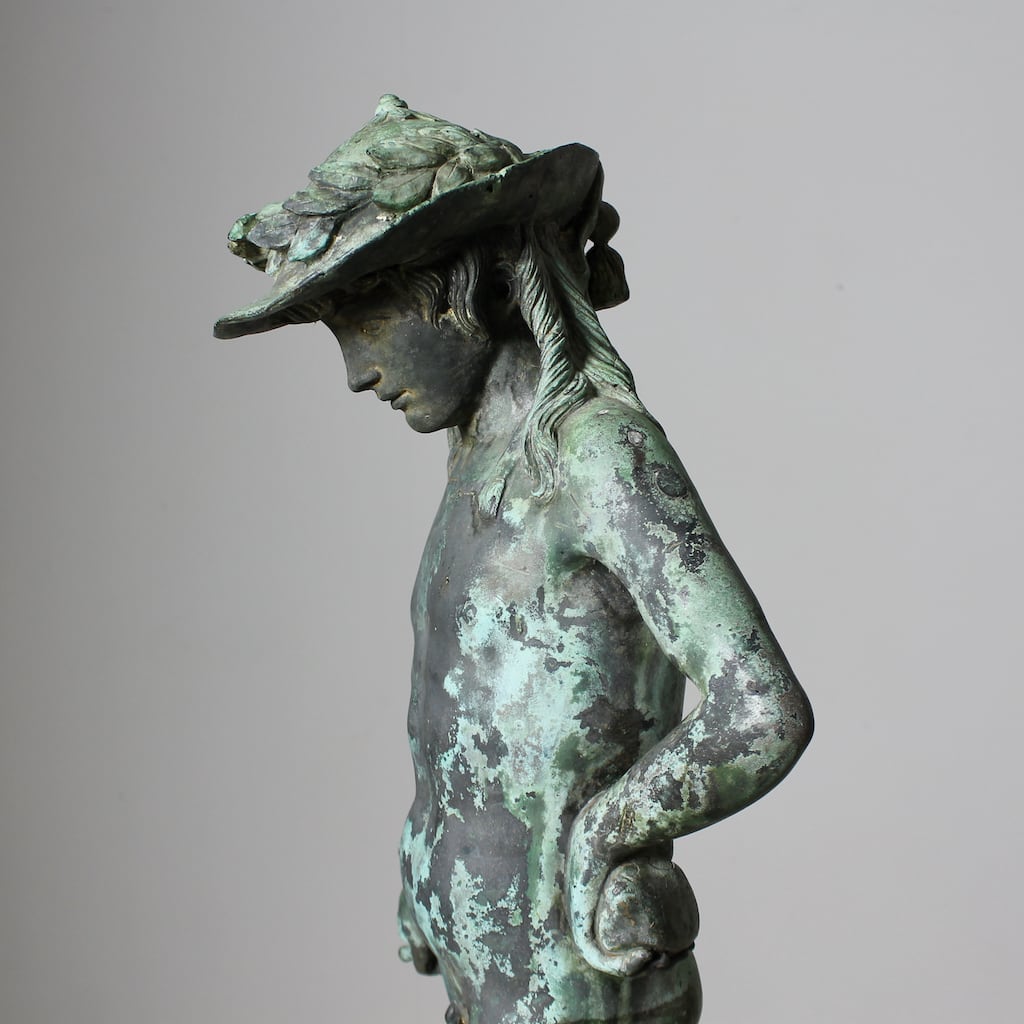 Large 19th Century Bronze Figure Of Donatello's David ( sold )