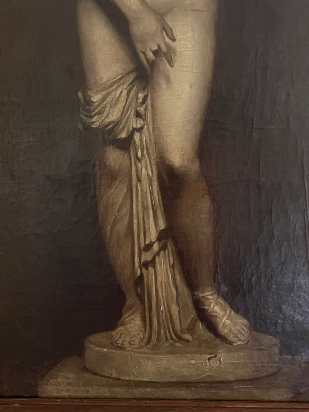 19th Century Classical Oil On Canvas of Venus or Leda ( sold )