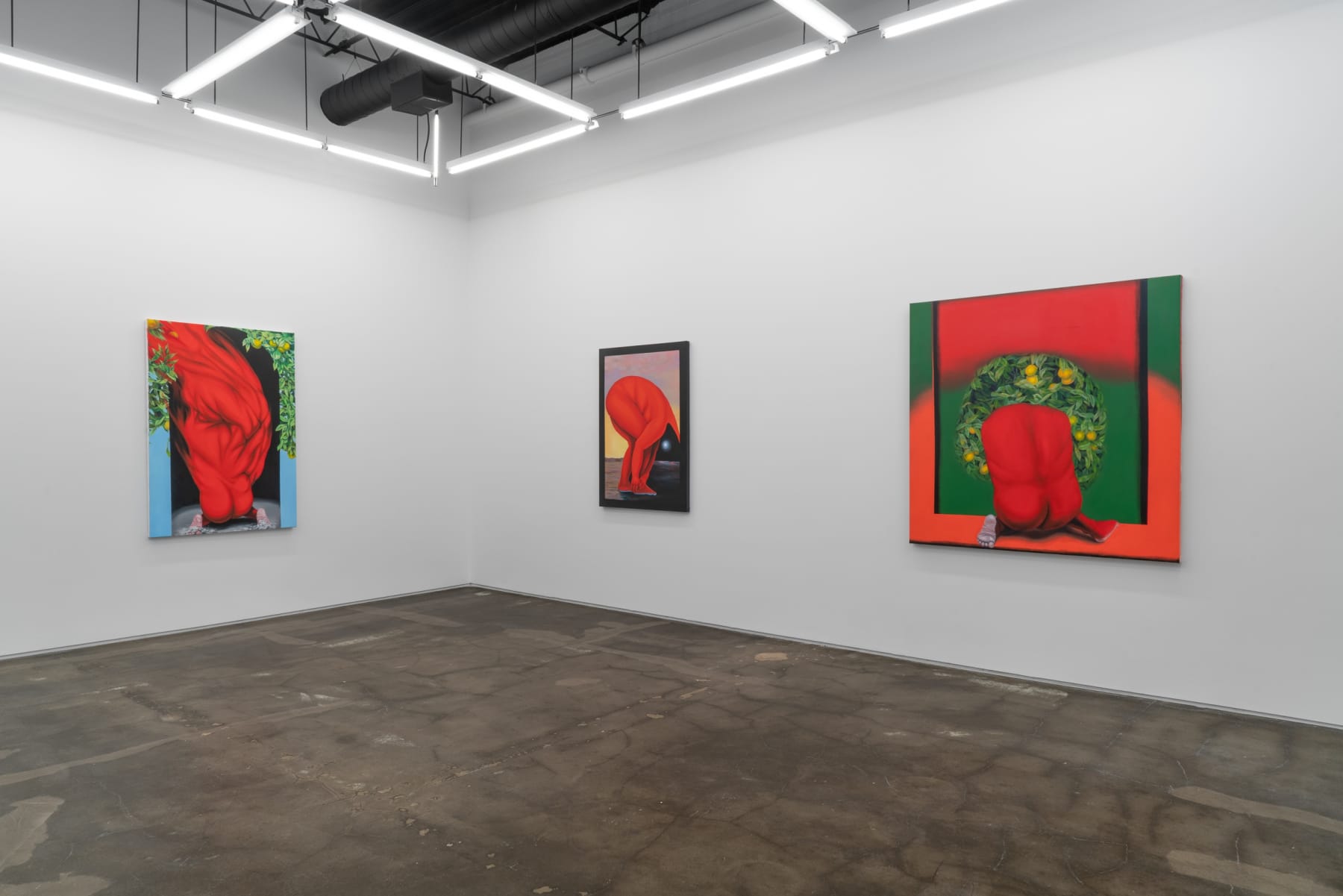 Installation view, Brittney Leeanne Williams, How Far Between and Back, 2021 at Monique Meloche Gallery.