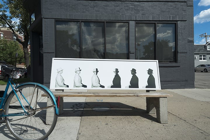 Hank Willis Thomas: Bench Marks for Monique Meloche Gallery, Chicago