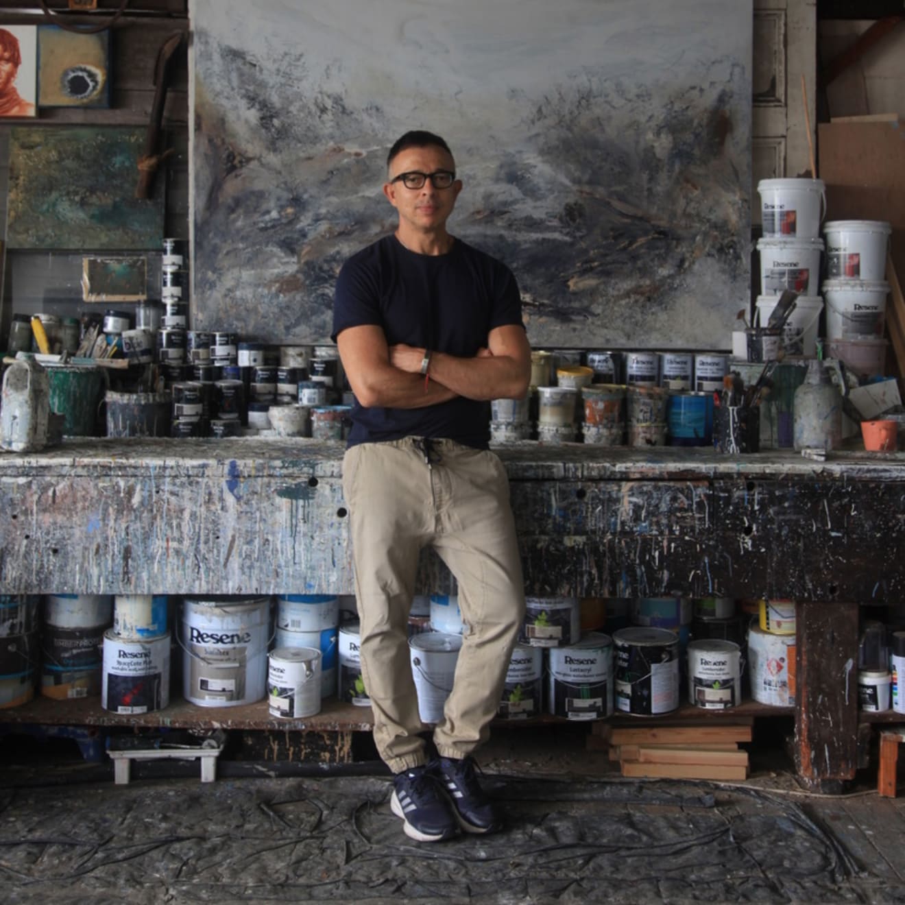Eduardo Santos Eduardo Santos is quick to mention Cecily Brown as a major influence. “I love her work. Her mastery of movement and colour is an endless source of inspiration,” he shares. “I could look at her work all day...