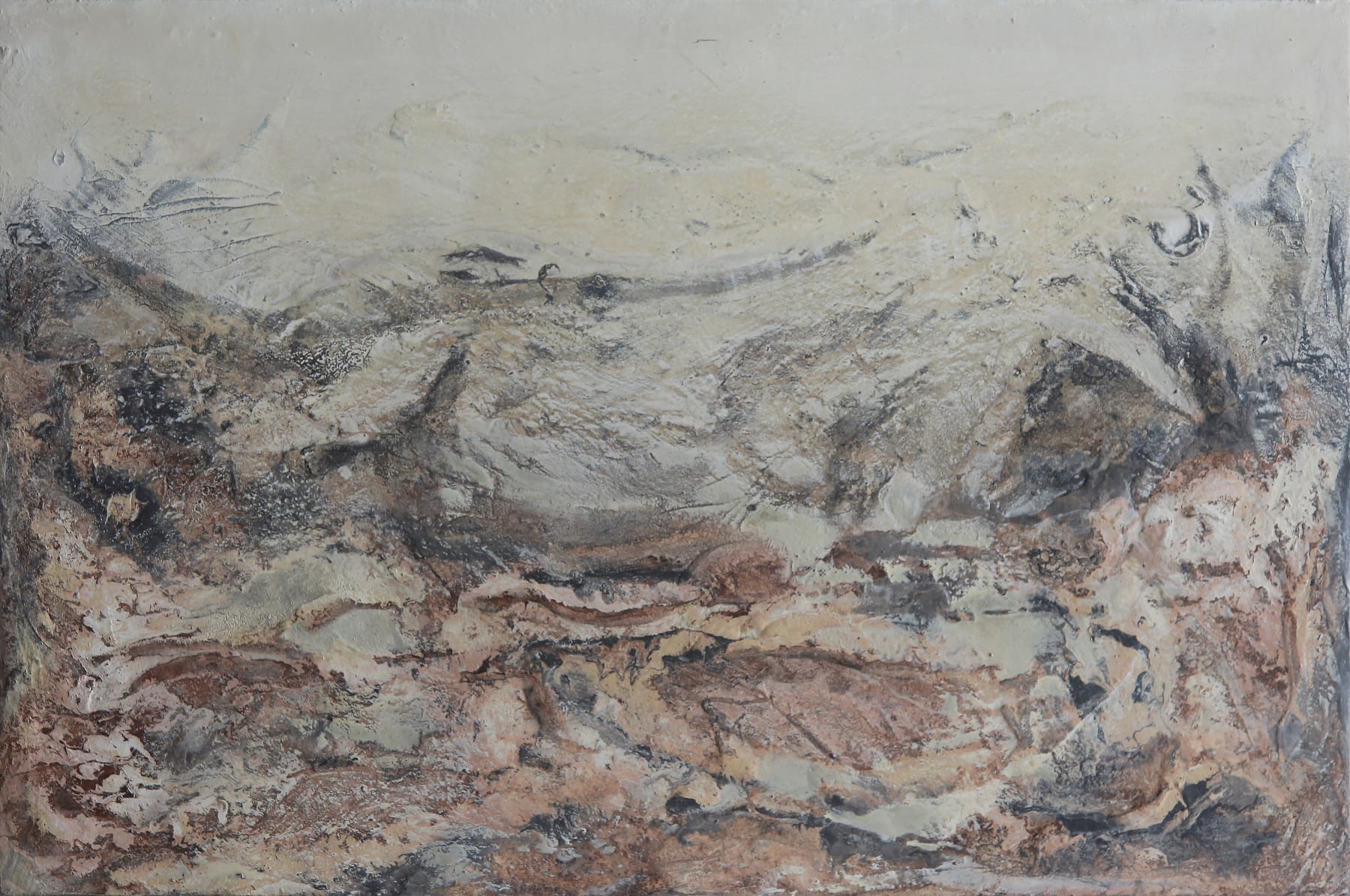 Eduardo Santos Lumin Acrylic, Oil and Natural Pigments on Canvas, Mounted on Board 122 x 81cm $4,500