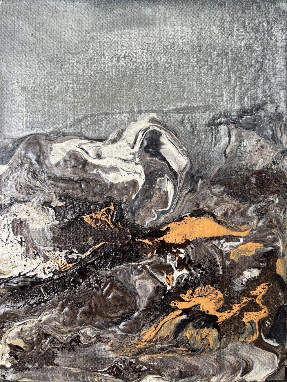 Eduardo Santos Study 04 Acrylic, Oil and Natural Pigments on Canvas, Mounted on Board 22.5 x 30cm $600
