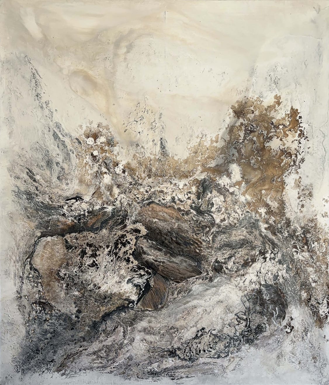 Eduardo Santos Transcendencia 08 Acrylic, Oil and Natural Pigments on Canvas, Mounted on Board 162 x 190cm $14,200
