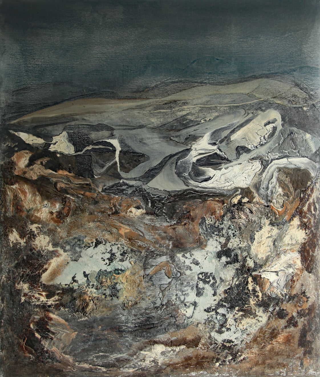Eduardo Santos Vista Acrylic, Oil and Natural Pigments on Linen, Mounted on Board 170 x 200cm $14,500
