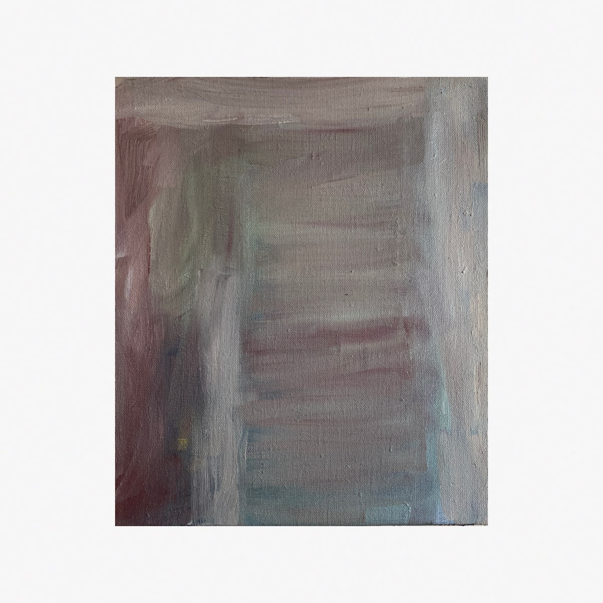 Jenny Lundgren Transition 3 Oil on Linen Tobacco Shadow Box Frame 30 x 35cm $1,370.00 SOLD