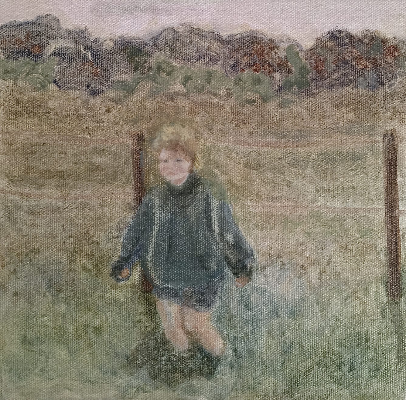 Big Sister Oil on Canvas Original 20 x 20 cm $695 £350 SOLD