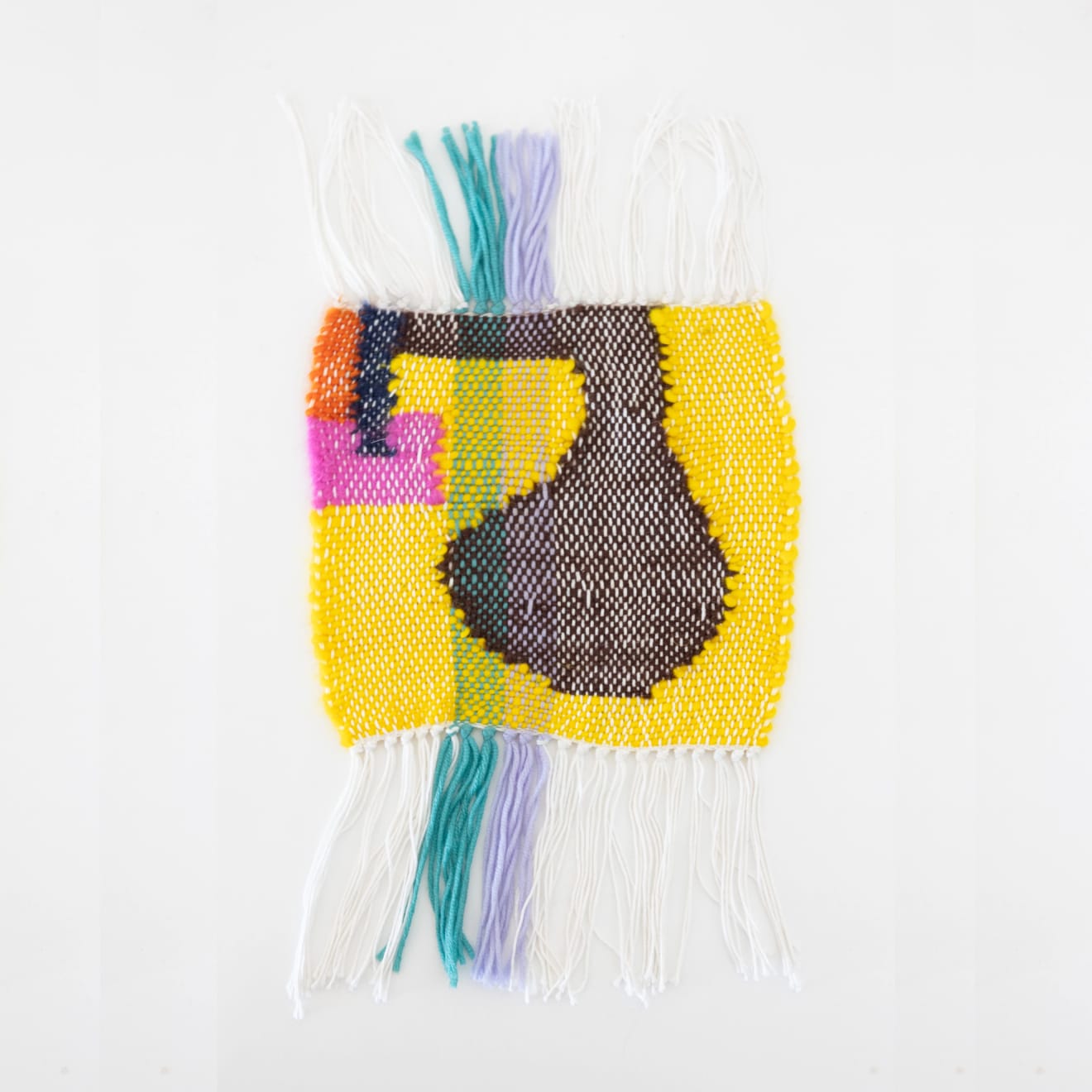 Frances van Hasselt Summer Loving with a Hint of Crisis Hand-Woven Mohair 24 x 22cm SOLD