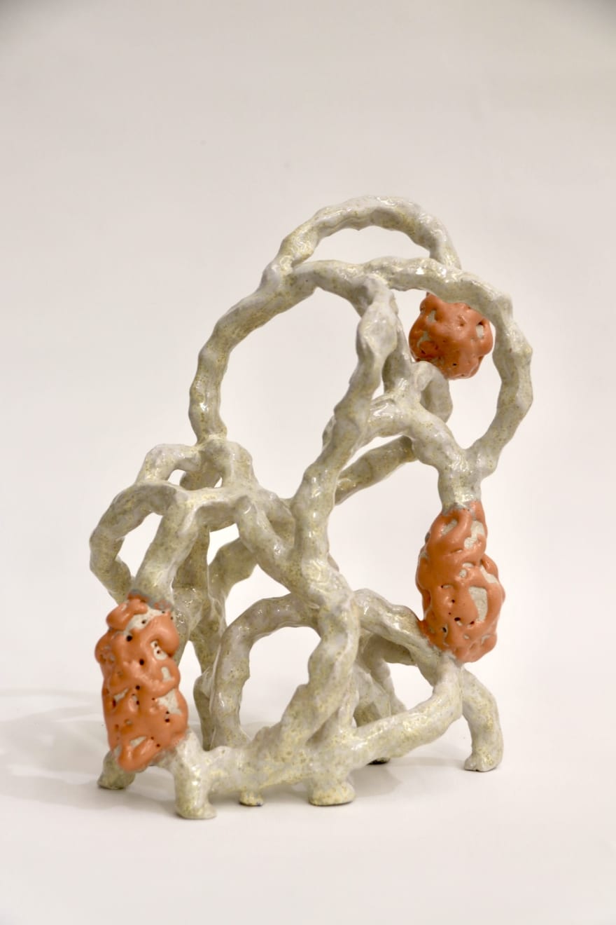 Meg Walters Crescent Ceramic, Slip, Glaze 26 x 23 x 20cm SOLD