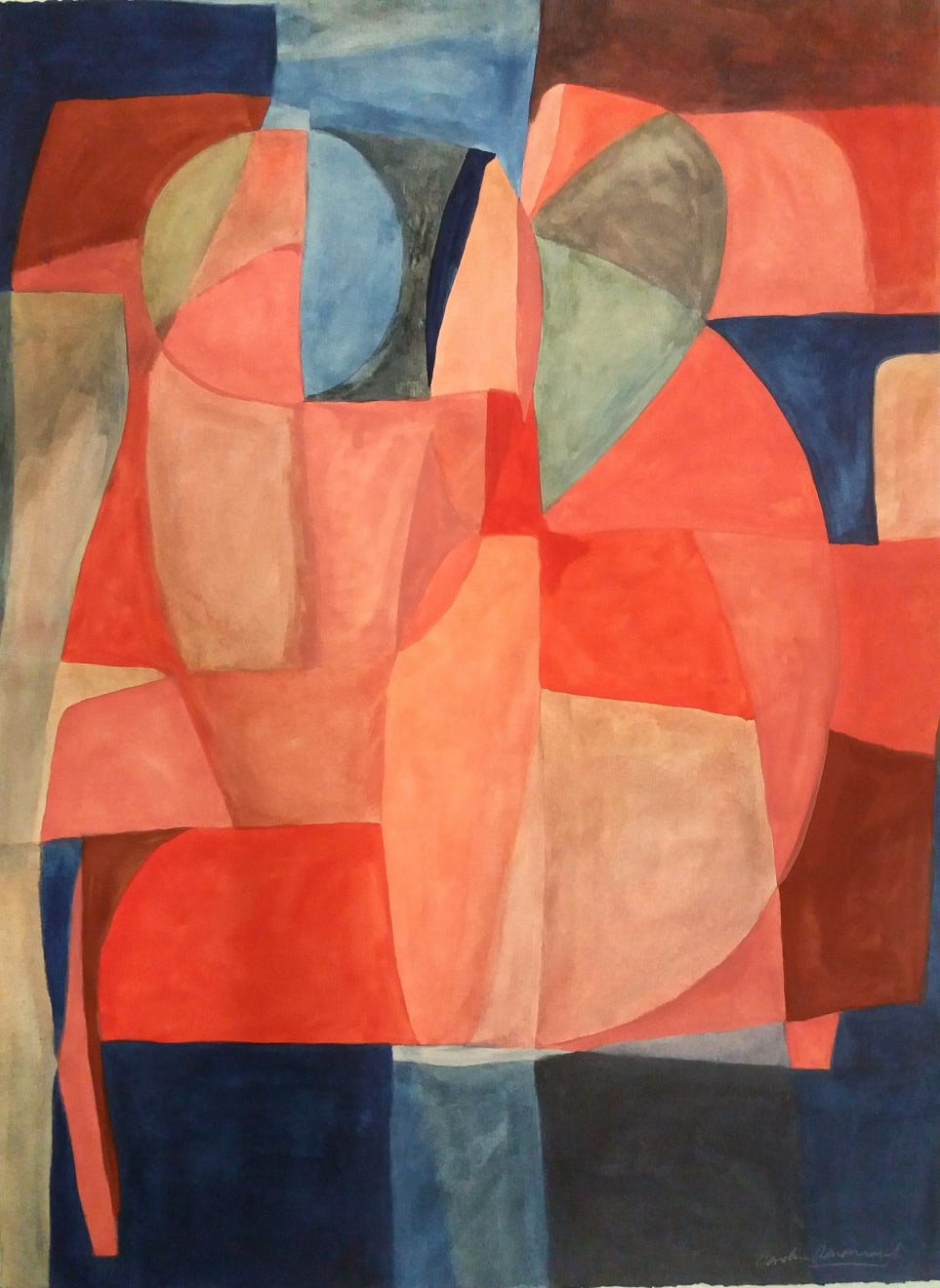 L’espace Caséine and Arabic Gum on Paper Original 78 x 106 cm $4390 SOLD