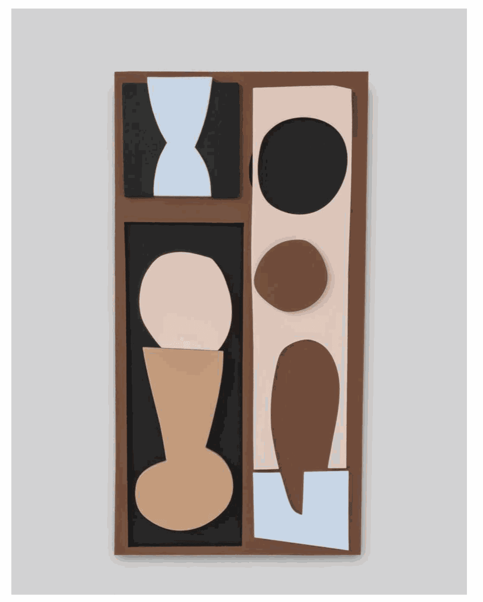 Marie Bernard Wood Collage 063 Assembled Painted Plywood 59.1 x 31 x 3 cm Limited Edition 6 AUD $1200 GBP £590