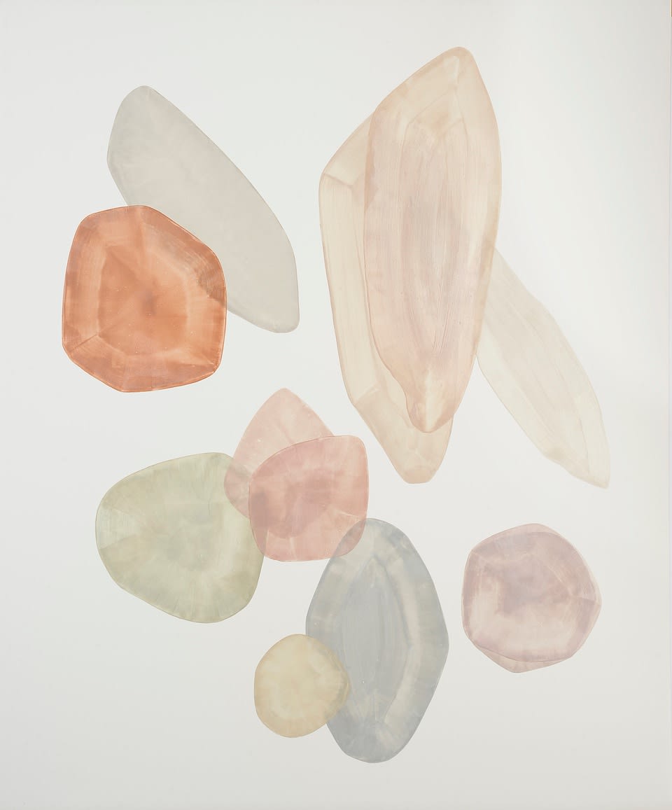 Precious Stones #39 Pearl Pigments from Kyoto on 300gr Cotton Paper 170 x 145 cm Float Mounted, White Box Frame, AR Museum Glass GBP 7600 AUD $15 800