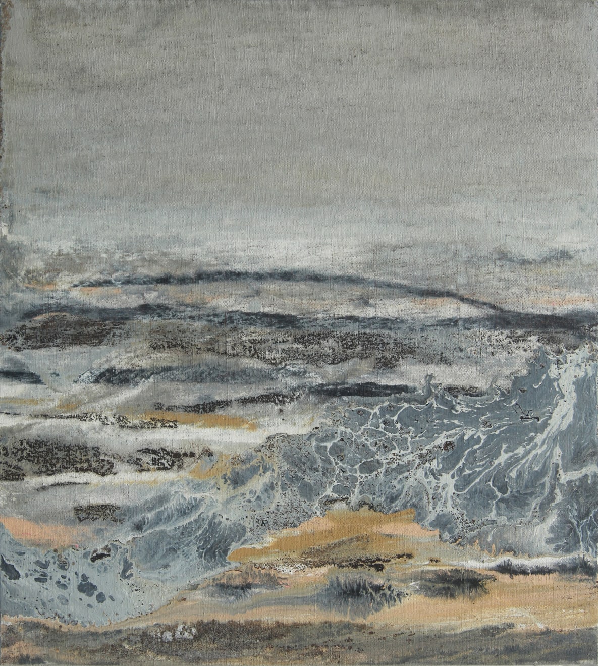 Estuary 02 Oil and Acrylic on Linen Mounted Board 53 x 63.5cm AUD $1400 SOLD