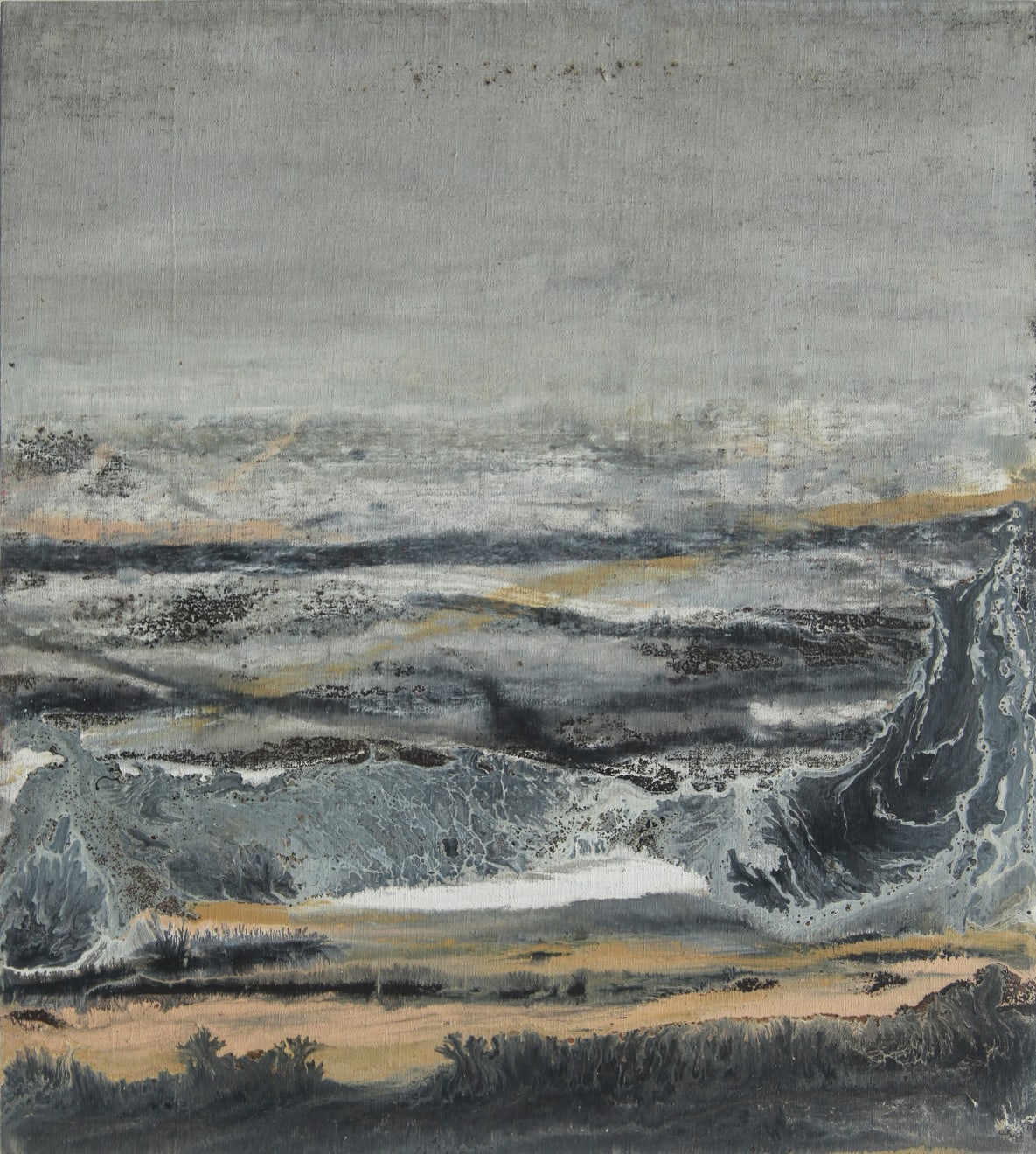 Estuary 03 Oil and Acrylic on Linen Mounted Board 53 x 63.5cm AUD $1400 SOLD