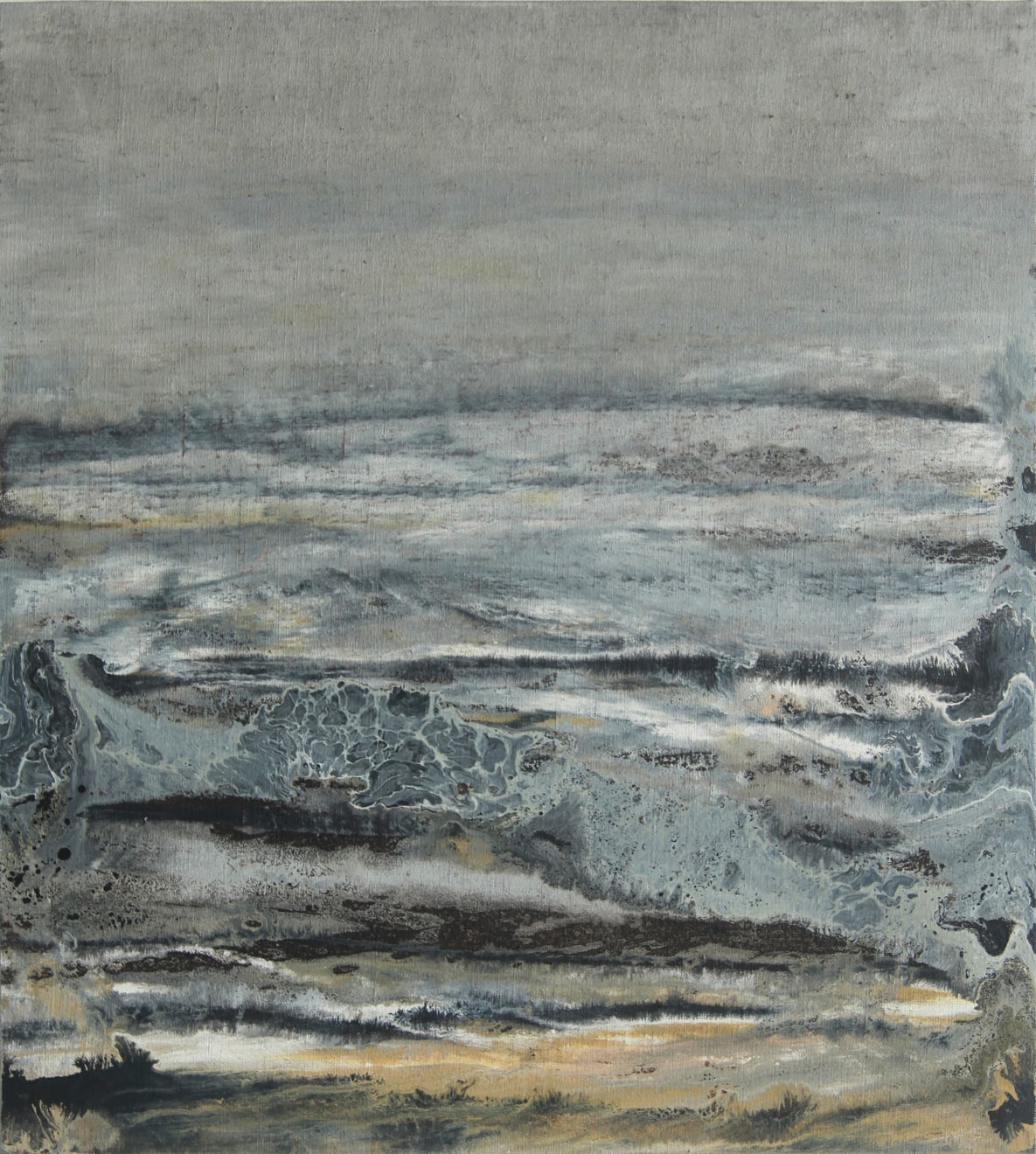 Estuary 06 Oil and Acrylic on Linen Mounted Board 53 x 63.5cm AUD $1400 SOLD
