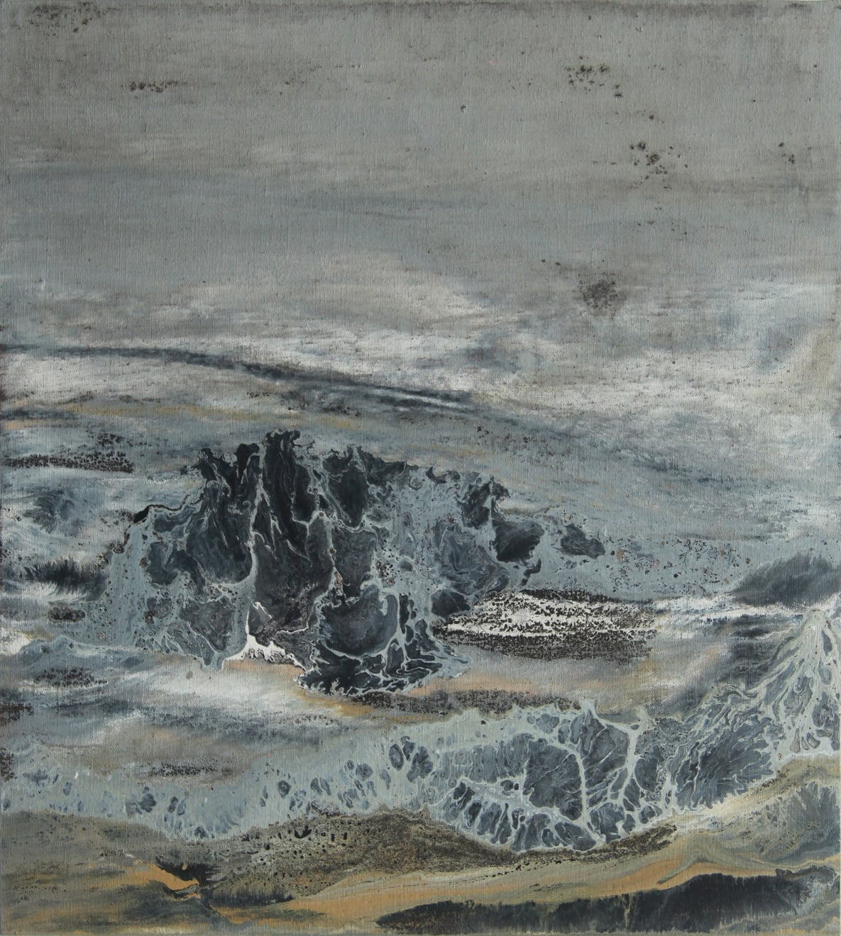 Estuary 07 Oil and Acrylic on Linen Mounted Board 53 x 63.5cm AUD $ 1400 SOLD