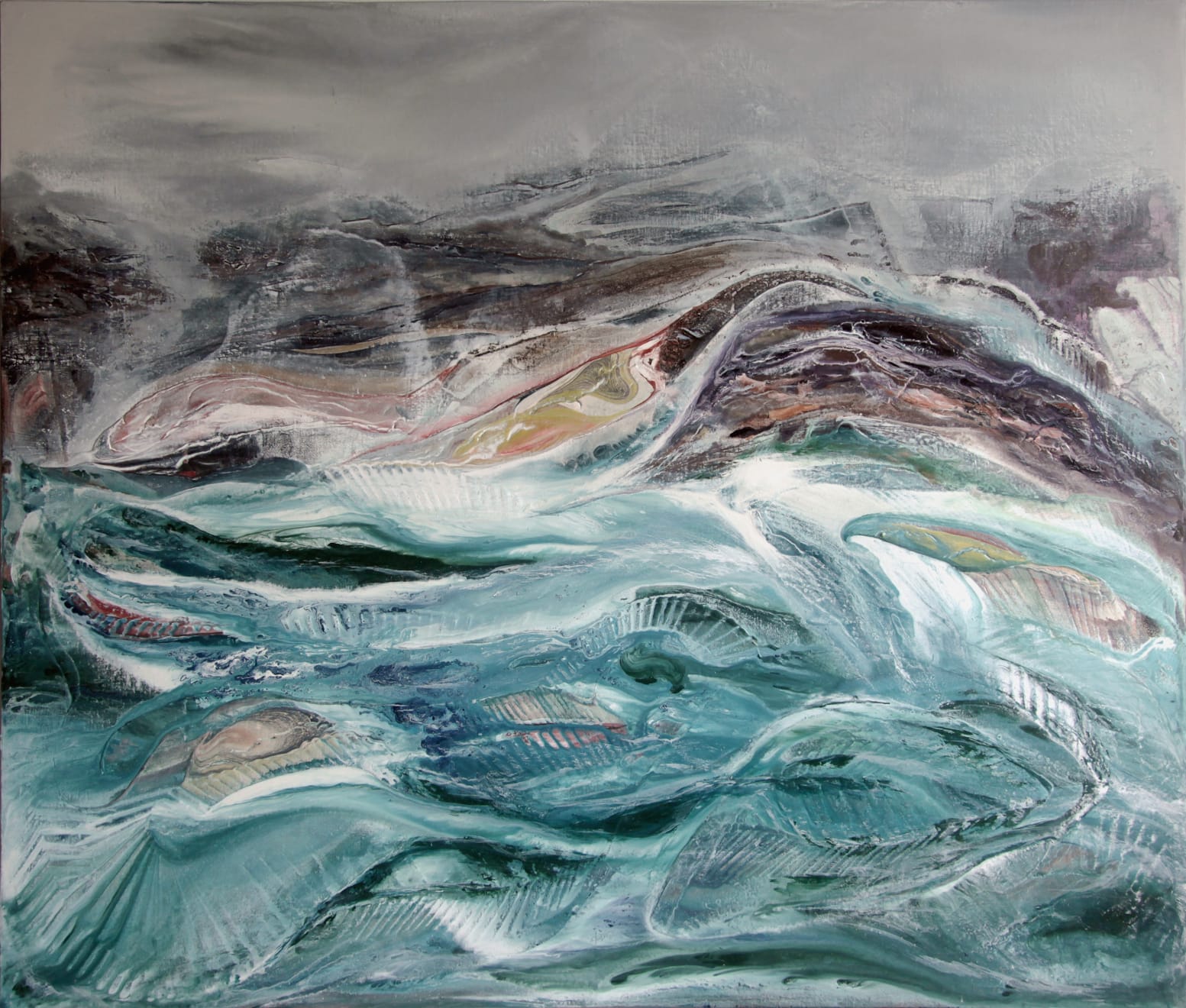 Undercurrent Oil and Acrylic on Linen Mounted Board 200 x 170cm AUD $13 500 SOLD