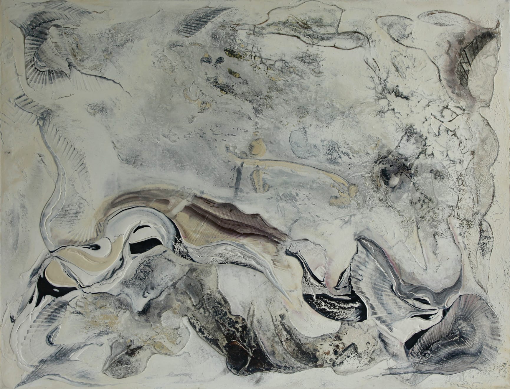Sea Bed Oil and Acrylic on Linen Mounted Board 160 x 122cm AUD $6700 SOLD