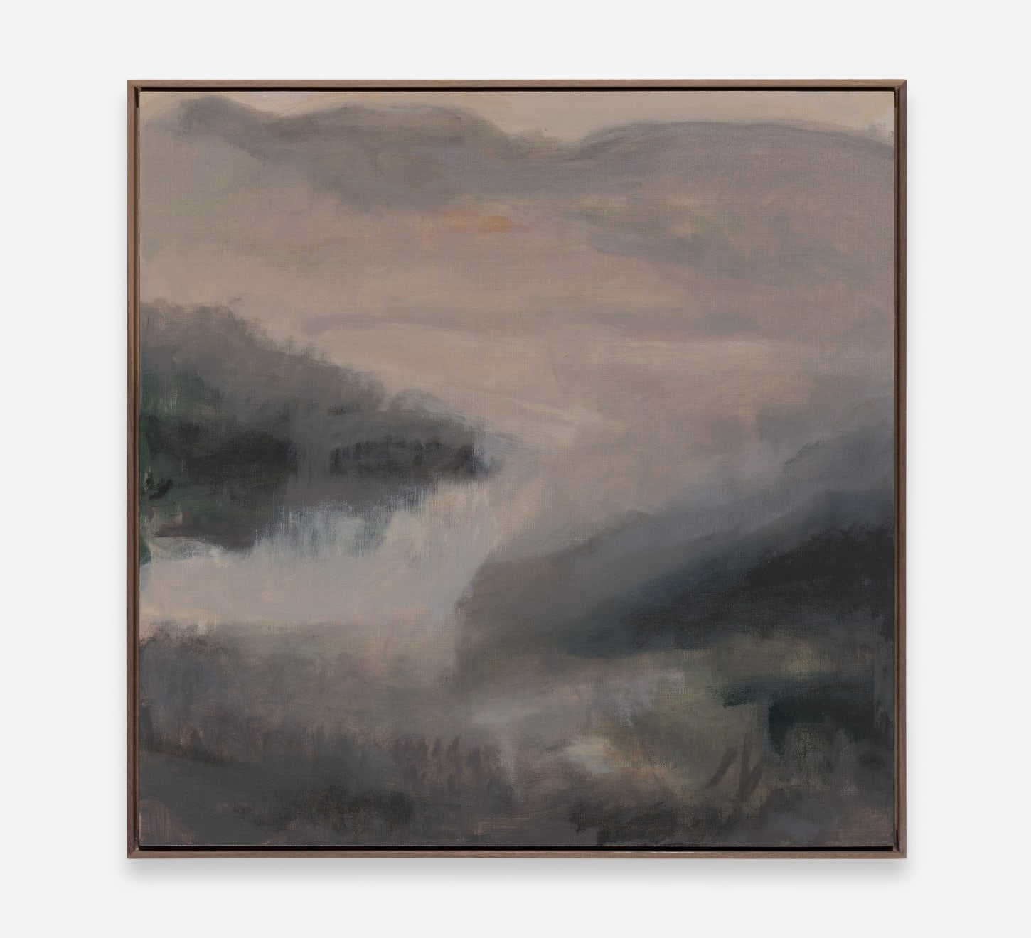 V21 Re Wilding The West Oil on Linen Board Walnut Frame 51 x 51cm AUD $ 4,350.00