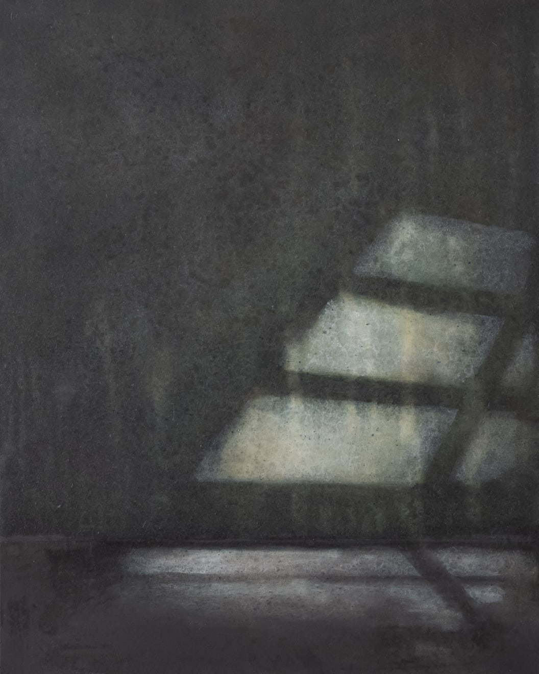 Remains of the Day VI Oil on Canvas Charcoal Shadow Box Frame 81.5 x 102cm $ 5,400.00