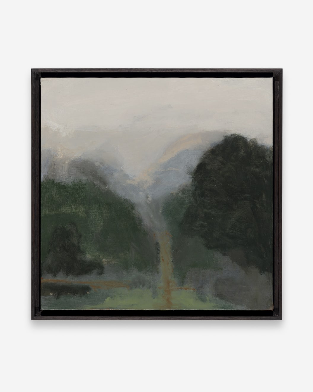 GREG WOOD V28 Luminous Remnants Oil on Linen board Charcoal Frame 30.5 x 30.5cm $ 2,150.00