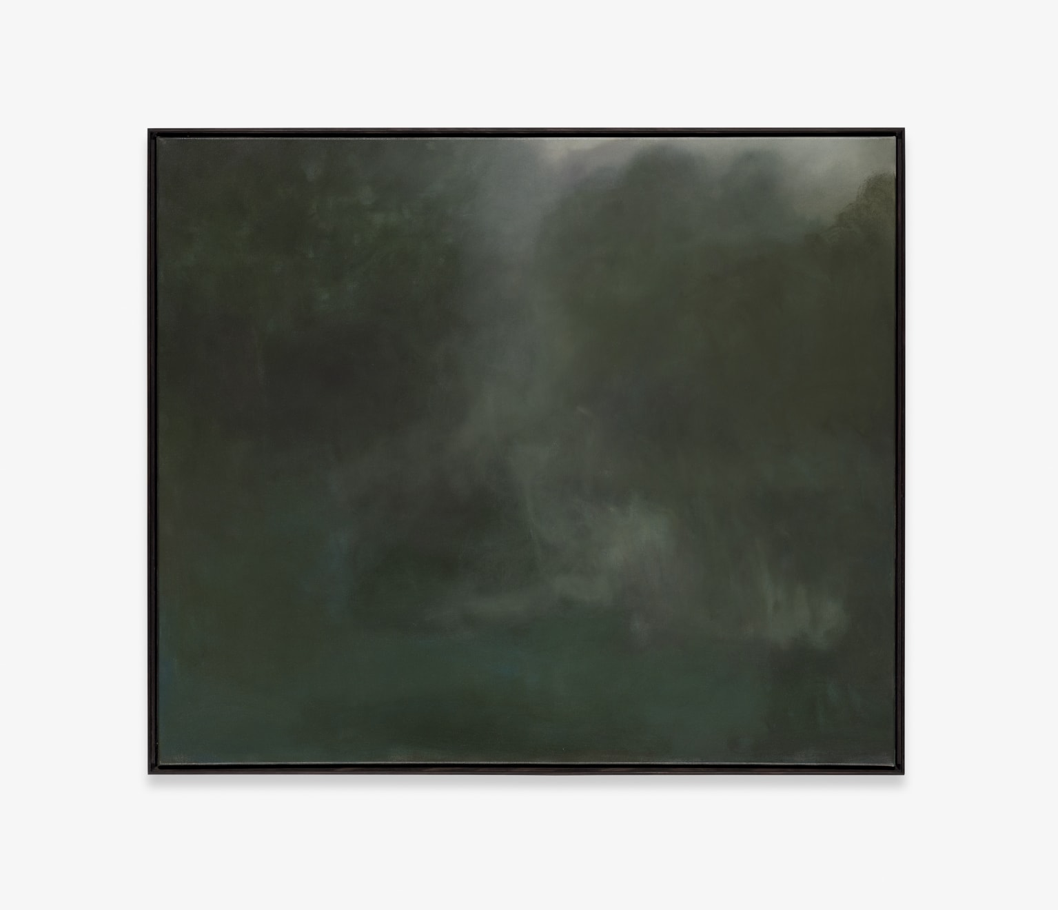 GREG WOOD V33 Luminous Remnants Oil on Linen Charcoal Frame 107 x 102cm $ 10,300.00