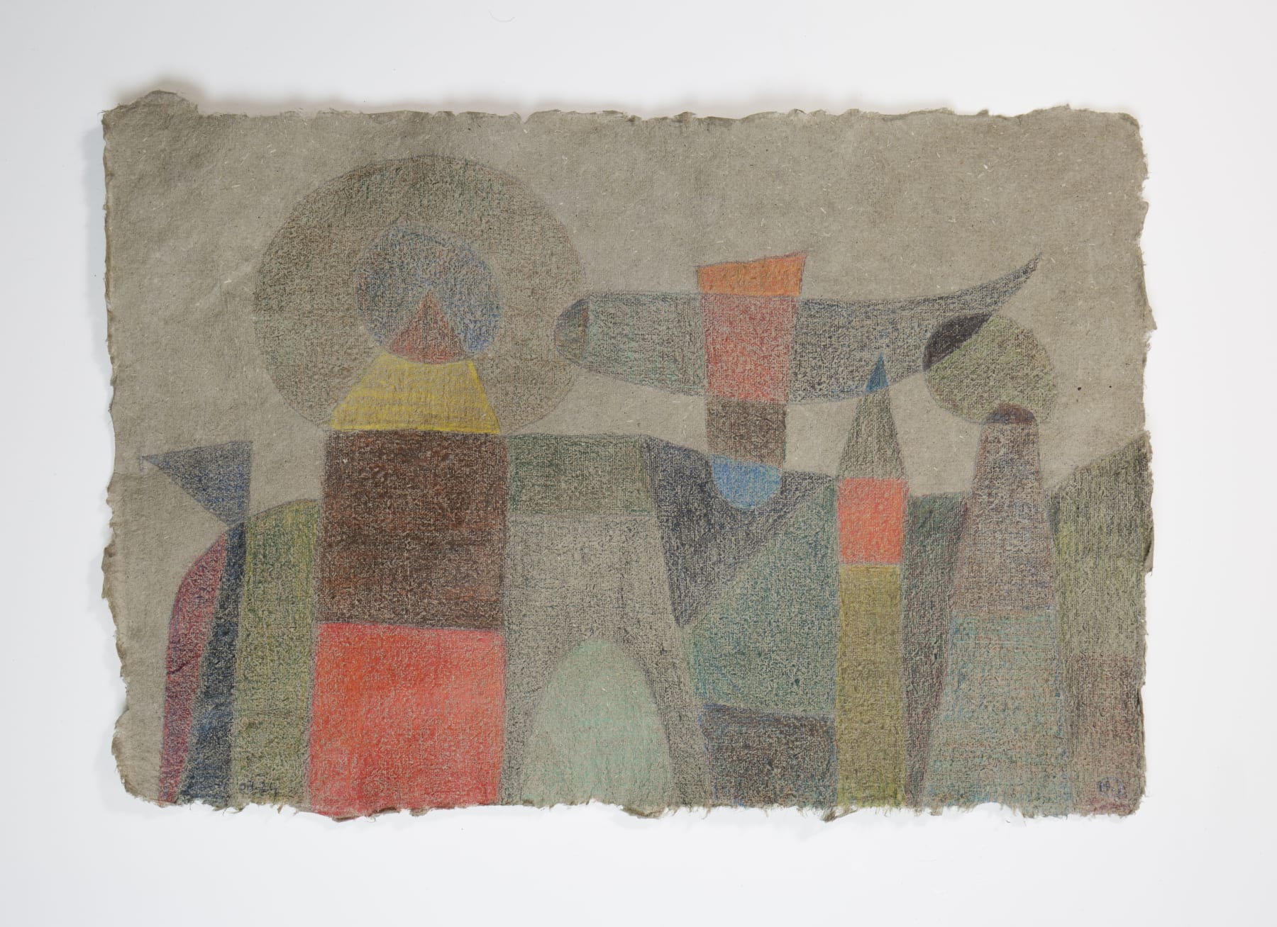 HERMENTAIRE Djambo Dream N.1 Coloured Pencil on Linen Paper Paper Size: 38 x 26cm Frame Size: 48 x 36cm Custom Frame with Art Glass SOLD