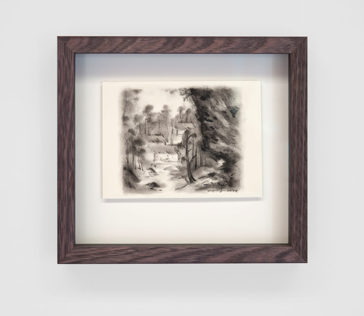 Dapeng Liu After Wang Meng 1366 Seclusion in Mountain Bian no.1 Charcoal on Paper Charcoal Frame Paper: 18 x 13.4cm Framed: 28 x 25.4cm $1,200.00 SOLD