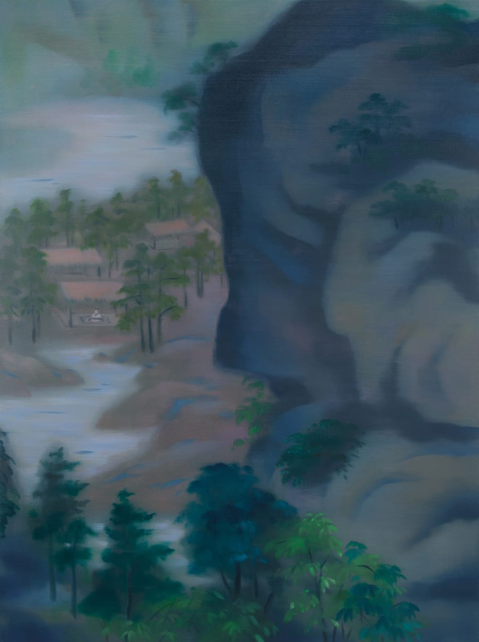空谷弦音 布面油画 122 x 92 厘米