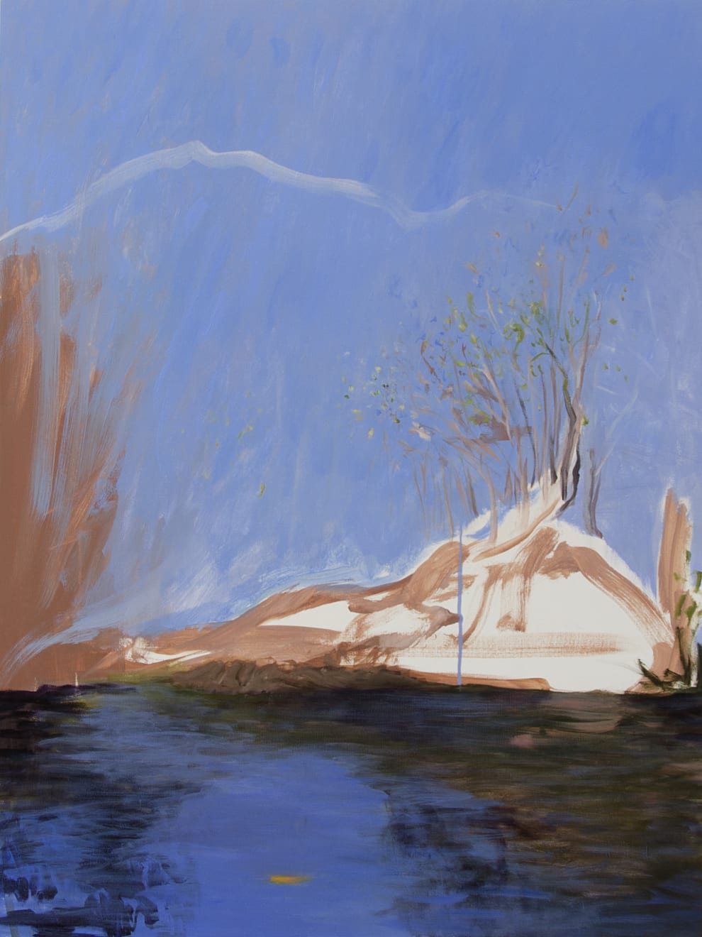 Kathryn Dolby Mirror, Blue Acrylic on Birch Board 60 x 80cm $ 2,750.00