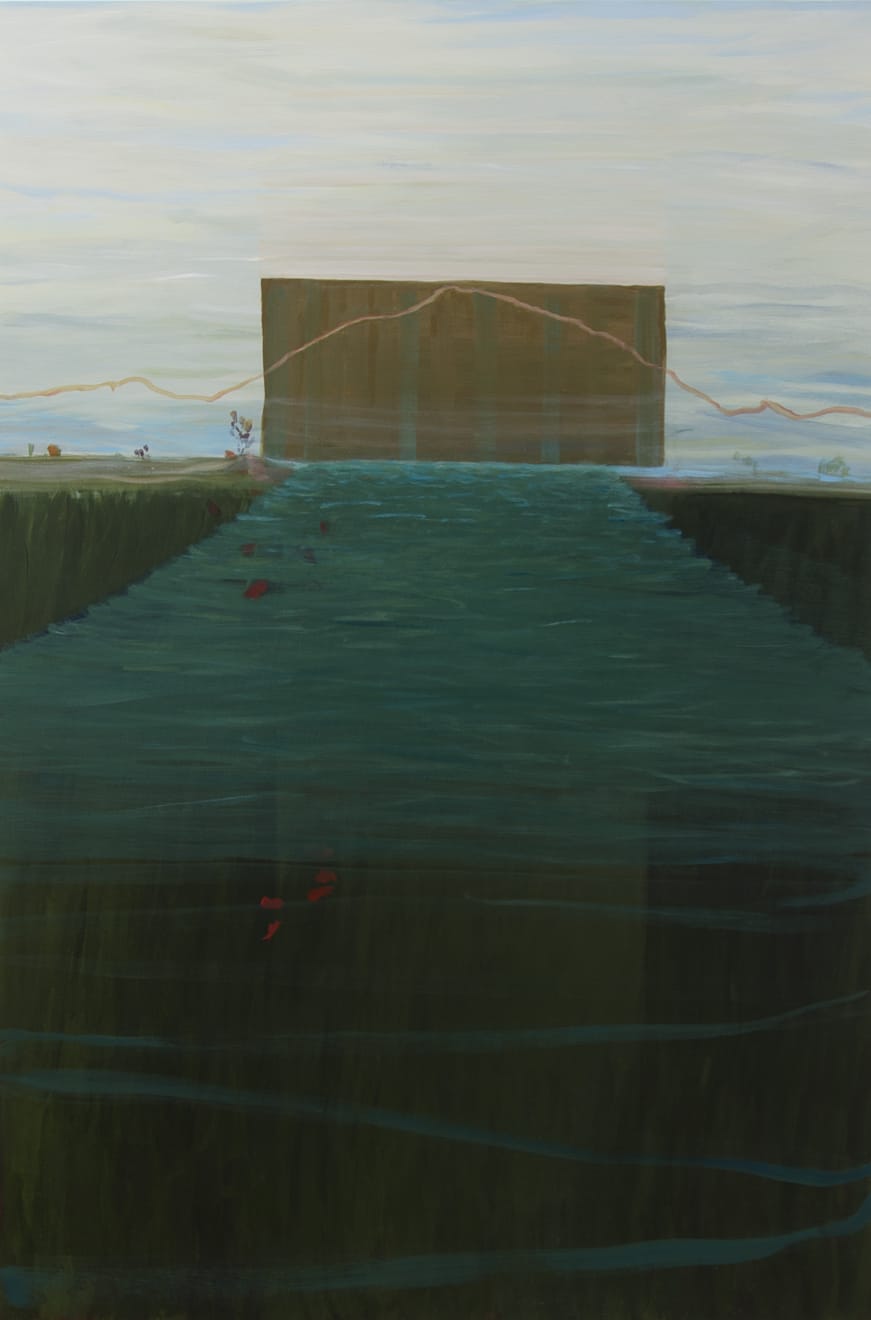 Kathryn Dolby The Mountains We Hold, Evans River Green Acrylic on Birch Board 80 x 120cm $ 3,750.00 SOLD