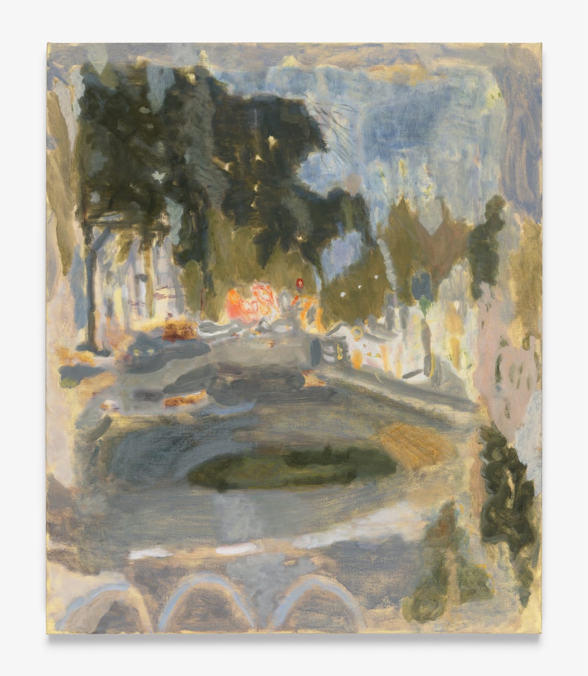 Driving to songs that remind me of you but the silence is loud so that's what I choose Oil on Linen 81 x 96cm $ 3,600.00