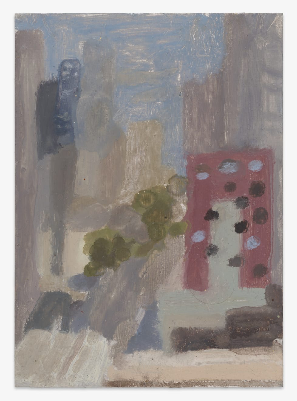 I'm learning you see, passing old teachers on the street Oil on Aluminium 12 x 17cm Unframed $750.00 Framed $850.00 SOLD